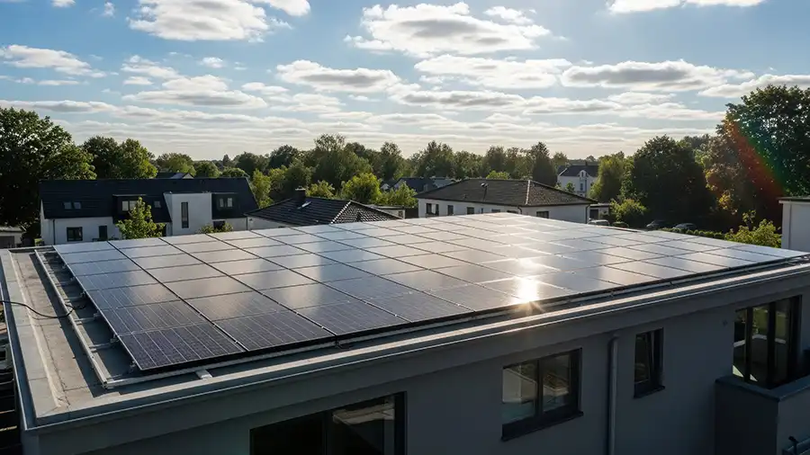 Komponenten einer PV-Anlage im Westerwald